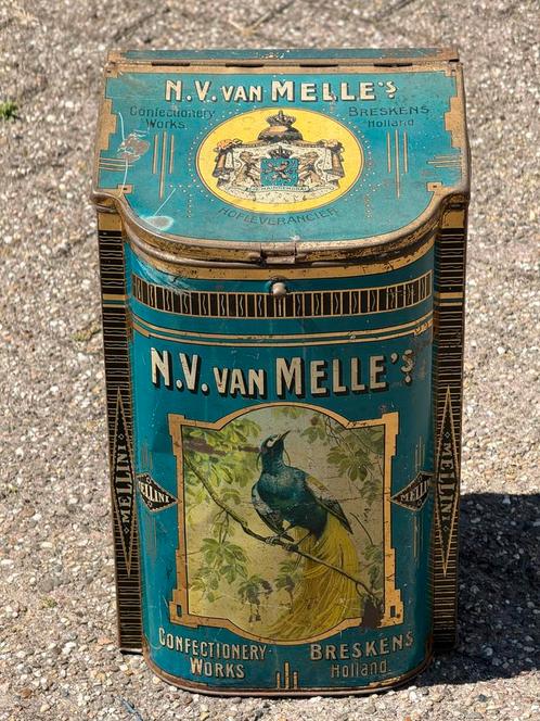 Groot winkelblik N.V. Van Melle breskens, Verzamelen, Blikken, Gebruikt, Overige, Overige merken, Ophalen of Verzenden