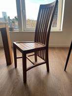 Teak Houten Stoelen 6 stuks, Ophalen, Gebruikt, Bruin, Eén