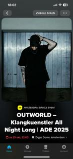 Klangkuenstler ADE Outworld, Tickets en Kaartjes, Twee personen