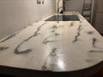 Beton aanrechtblad met afrondingen en messing, Ophalen, Zo goed als nieuw, 200 cm of meer, Minder dan 100 cm