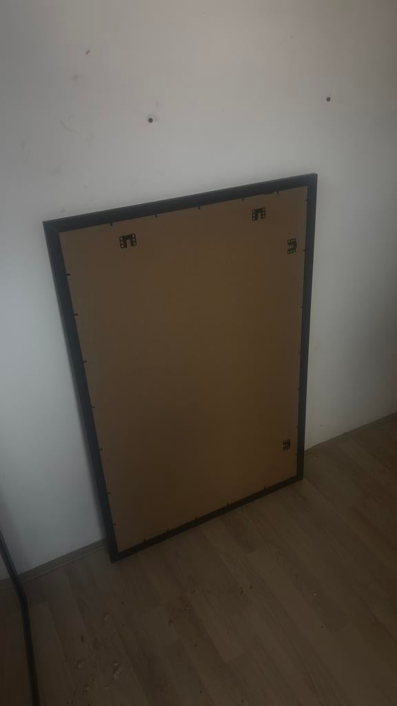 Lijst 60x90 met plexiglas 3x, Ophalen, Zo goed als nieuw, Hout, 50 tot 75 cm