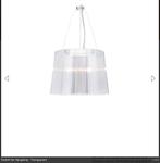 Kartell Gé hanglampen 2 stuks - transparant nieuwprijs €275, Minder dan 50 cm, Gebruikt, Ophalen