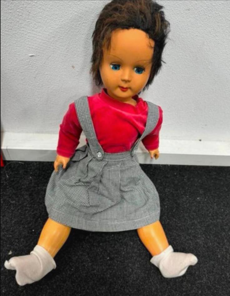 Vintage Pop met Jurk Italiaanse pop, Ophalen of Verzenden, Gebruikt, Overige typen