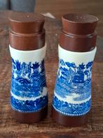 Delfts blauwe peper en zoutstel antiek, Ophalen of Verzenden