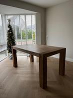 Eettafel 160x90xh78 grey wash, Ophalen, 50 tot 100 cm, Zo goed als nieuw, 150 tot 200 cm