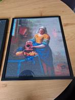 Zelf gemaakte diamond painting schilderij melkmeisje, Ophalen