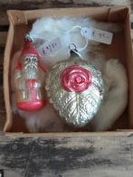 Oude roze/zilveren kerstversiering, Diversen, Kerst, Ophalen of Verzenden, Zo goed als nieuw