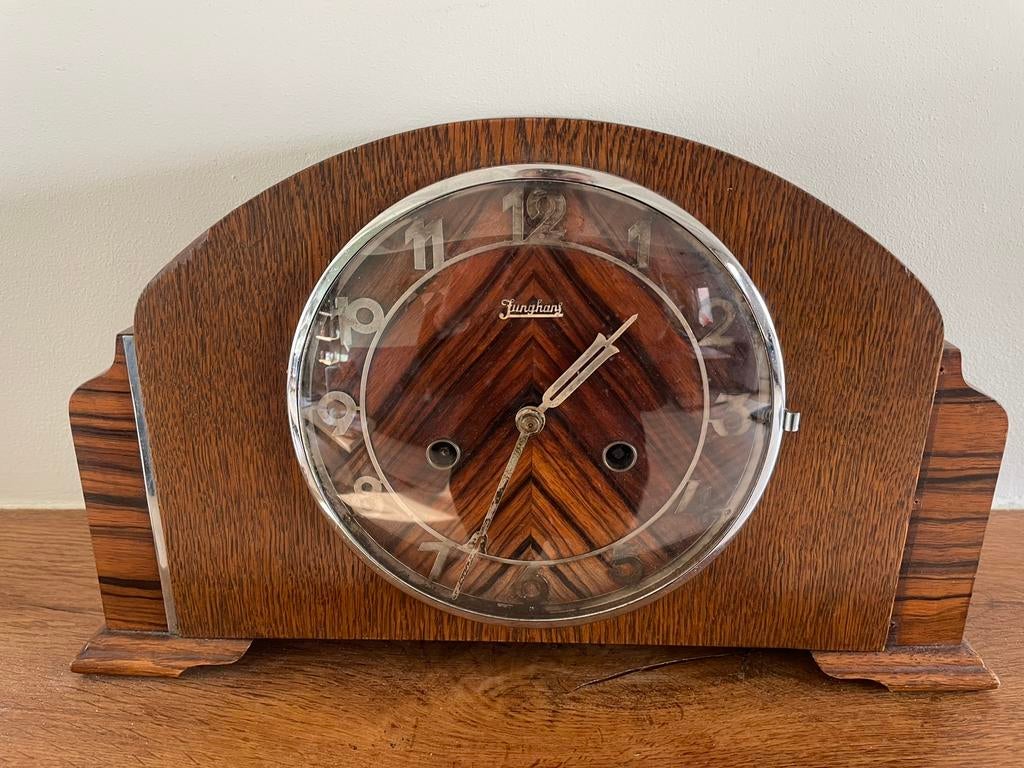 Vintage pendule klok, Ophalen, Zo goed als nieuw, Wandklok