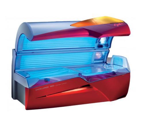 Ergoline Excellence 800 Twin Power Occasion, Witgoed en Apparatuur, Zonnebanken en Gezichtsbruiners, Gebruikt, Zonnebank dubbelzijdig