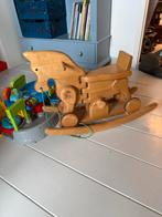 Houten Hobbelpaard / Fietspaard, Ophalen of Verzenden, Zo goed als nieuw, Overige typen, Met wieltjes