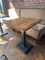 Tafels met metalen onderstel. 12 stuks, ong 60x60, Ophalen, Zo goed als nieuw