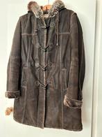 Jas, maat 46, LIV, donkerbruin met nepbont, Kleding | Dames, Jassen | Winter, Bruin, Maat 46/48 (XL) of groter, Ophalen of Verzenden