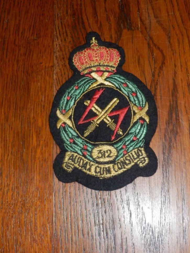 Patch van het 312 Squadron v-d Koninklijke Luchtmacht RNLAF., Verzamelen, Luchtvaart en Vliegtuigspotten, Zo goed als nieuw, Patch, Badge of Embleem
