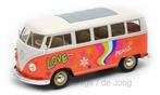 VW T1 BUS 'FLOWER POWER' 1963, Ophalen of Verzenden, Nieuw, Auto, Welly