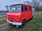 Mercedes 608 als CAMPER met STUURBEKRACHTIGING 508 407 308, Auto's, Oldtimers, Achterwielaandrijving, Zwart, Leder en Stof, Mercedes-Benz