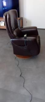 Elektrische Relax fauteuil, Ophalen, Minder dan 50 cm, Zo goed als nieuw, Leer
