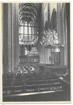 AK Kampen - Interieur Bovenkerk, met gezicht op Koorhek, Verzamelen, Ansichtkaarten | Nederland, 1940 tot 1960, Ongelopen, Overijssel