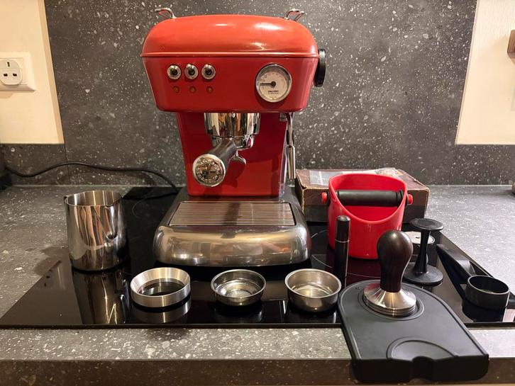 Ascaso Dream Espresso Machine - Gereviseerd met Accessoires, Witgoed en Apparatuur, Koffiezetapparaten, Gebruikt, Gemalen koffie