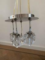 Stijlvolle Plafonnière Hanglamp, Ophalen, Zo goed als nieuw, Glas, Minder dan 50 cm