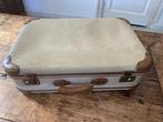 Koffer - beige geruit - bruine afwerking - afm 60 x 44 x 18, Ophalen of Verzenden
