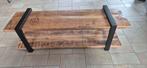 TV meubel van mango hout, Ophalen, Gebruikt, 100 tot 150 cm, Metaal
