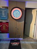 Dartset dartbord mat en verlichting, Sport en Fitness, Darts, Ophalen of Verzenden, Zo goed als nieuw, Dartbord
