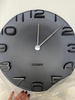 Wandklok Karsslon zwart 'on the edge", Ophalen of Verzenden, Nieuw, Wandklok