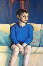 schilderij "Boy Blue" acryl op linnen 80 x 120 cm, Antiek en Kunst, Kunst | Schilderijen | Modern, Ophalen