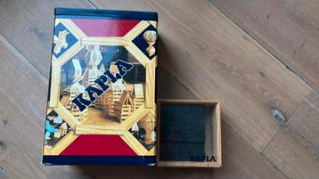 SINT:Houten blokjes bouwen Kapla doos en doosje zwarte kapla beschikbaar voor biedingen