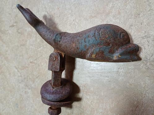 Antieke Engelse deurklopper in de Vis vorm. Groot en zwaar., Antiek en Kunst, Antiek | Koper en Brons, Ophalen of Verzenden