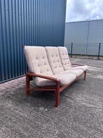 Vintage bank 3 zits teak deens, Ophalen, Gebruikt, X, 200 tot 250 cm