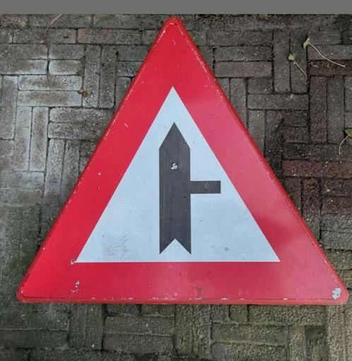 Verkeersbord,voorrang,Gevaars-aanduiding,driehoek,rood,BO 5, Verzamelen, Merken en Reclamevoorwerpen, Gebruikt, Overige typen