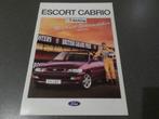 Ford Escort Cabrio Schumacher edition 1993 Brochure, Boeken, Auto's | Folders en Tijdschriften, Ford, Verzenden