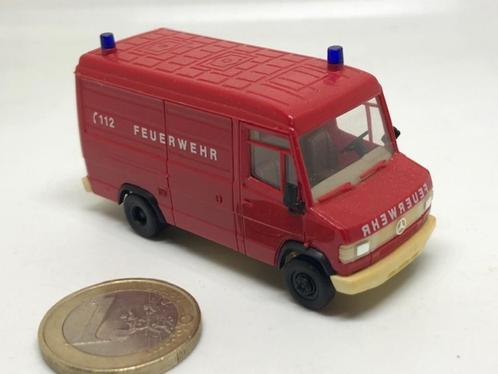 Brandweer Mercedes 609 D Kort, Herpa, Hobby en Vrije tijd, Modelauto's | 1:87, Gebruikt, Bus of Vrachtwagen, Herpa, Ophalen of Verzenden