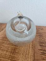 Grote zware olielamp bol glas, Ophalen of Verzenden, Zo goed als nieuw