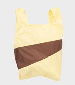 susan bijl shoppingbag L large koen taselaar geel bruin tas, Ophalen of Verzenden, Nieuw, Geel