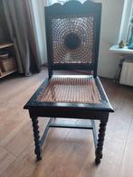 Antieke stoel met webbing zitting en rugleuning, Ophalen