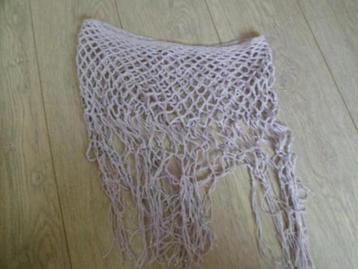 Gehaakte Poncho, one Size, kleur lila beschikbaar voor biedingen