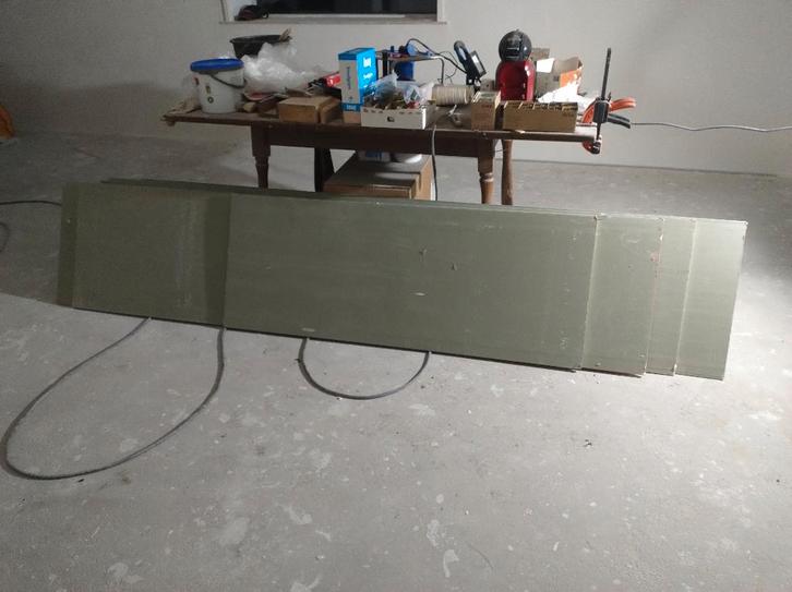 Gipsplaten vochtwerend, Doe-het-zelf en Verbouw, Platen en Panelen, Zo goed als nieuw, Overige materialen, Minder dan 20 mm, Ophalen