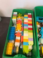 2x Lego Duplo Opbergdozen met Inhoud, Kinderen en Baby's, Speelgoed | Duplo en Lego, Ophalen of Verzenden, Zo goed als nieuw, Complete set