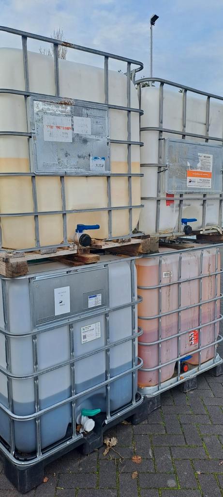 Gebruikte IBC 1000L - Regenwateropslag, Tuin en Terras, Regentonnen, Ophalen of Verzenden