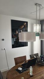 Plafondlamp met Handgemaakte Kappen, Ophalen, Zo goed als nieuw, Metaal, 50 tot 75 cm