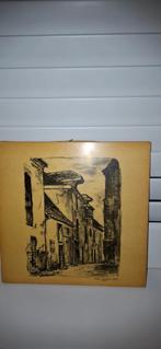 Litho afdruk op hout  wim Zwiers, Ophalen of Verzenden