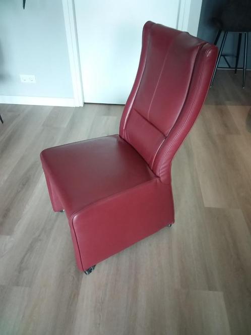eetkamerstoelen leer, Huis en Inrichting, Stoelen, Gebruikt, Leer, Ophalen