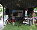 Tent 6x3m grijszeildoek met zijwanden, partytent, Tuin en Terras, Partytenten, Ophalen, Gebruikt, Opvouwbaar, Partytent