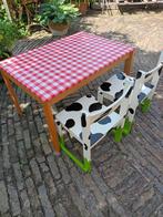 kindertafeltje met 2 stoeltjes, Kinderen en Baby's, Kinderkamer | Tafels en Stoelen, Ophalen, Gebruikt, Tafel(s) en Stoel(en)