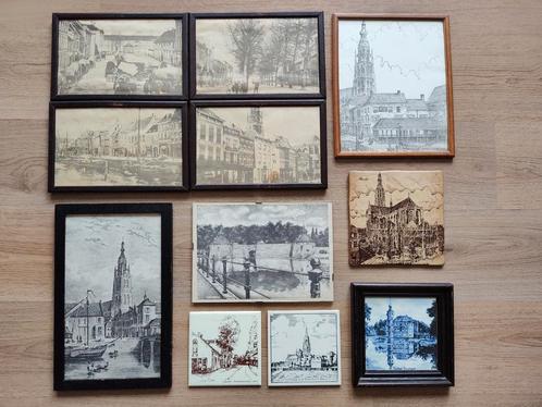 BREDA tegels en prenten- 11 stuks, Antiek en Kunst, Antiek | Wandborden en Tegels, Ophalen of Verzenden