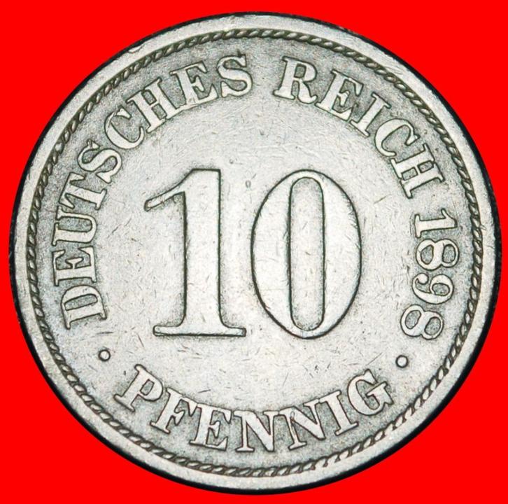 Ⰶ EAGLE (1890-1916): GERMANY 10 PFENNIGS 1898A PRUSSIA!, Postzegels en Munten, Munten | Europa | Niet-Euromunten, Losse munt, Duitsland