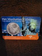 Manhattan Vijfje 2009 Herdenkingsmunt, Koningin Beatrix, Zilver, Euro's, Ophalen of Verzenden