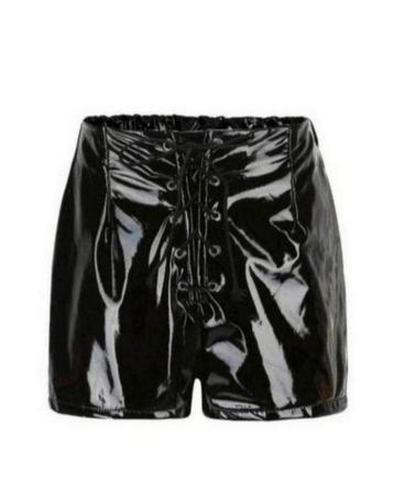 Mooie lakshort met vetersluiting, tm 4XL  beschikbaar voor biedingen